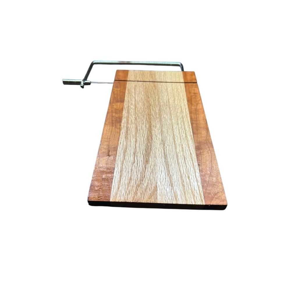 Handmade Wooden Cheese Slicer with Metal Handle